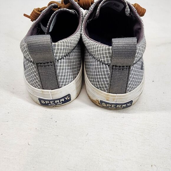 Sperry Top Sider Crest Vibe Mini Check Slip On Canvas Shoe Plaid Size 8 - Picture 4 of 7